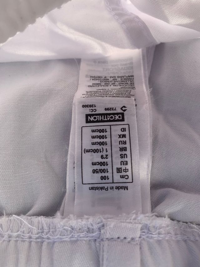 Kimono infantil blanco Decatlhon