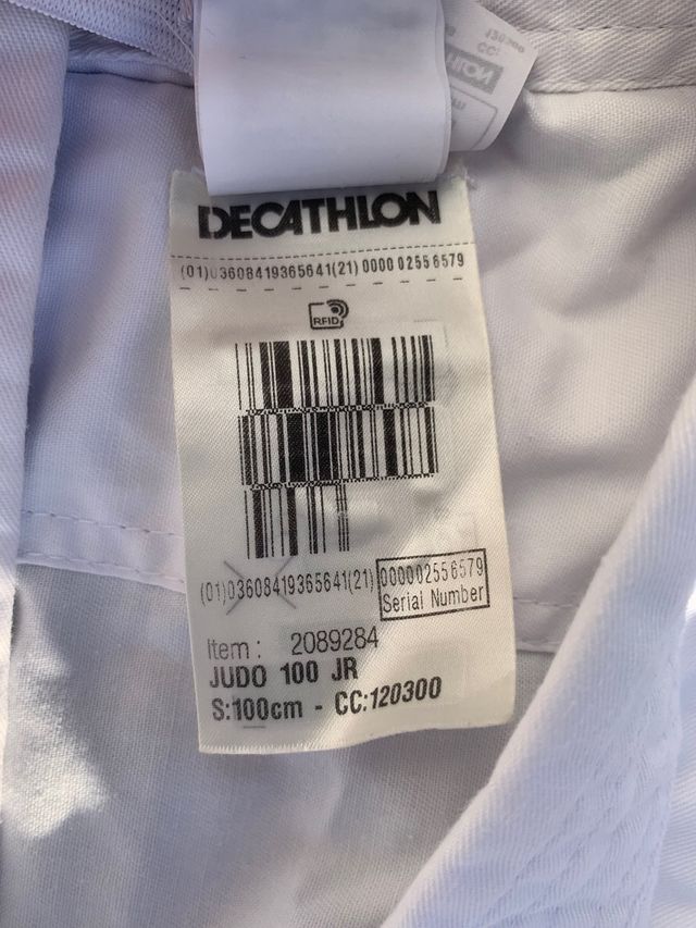 Kimono infantil blanco Decatlhon