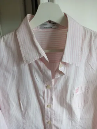 Camisa Carolina Herrera Rosa Rayas