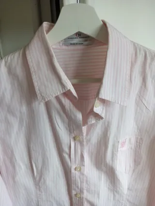 Camisa Carolina Herrera Rosa Rayas