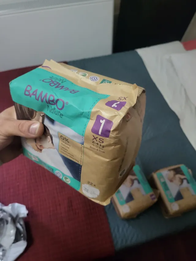 Pañales Talla 1 Bamboo Nature XS (2-4 kg)