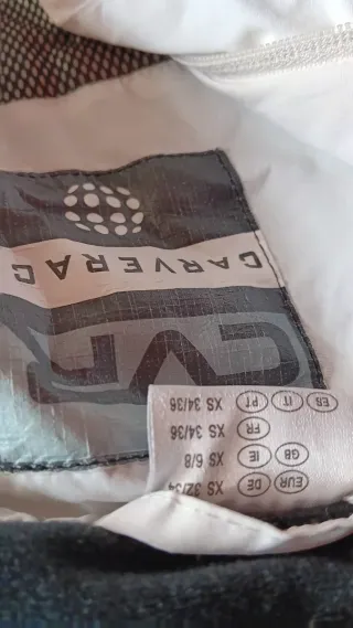 Anorak esquí blanco talla 6-8 años