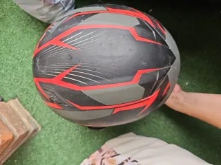 Casco Moto Talla M Stormer Negro/Rojo