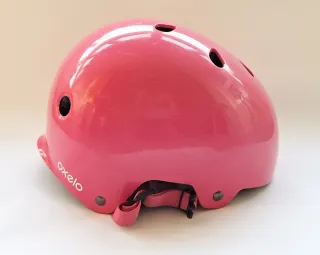 Casco rosa Oxelo para niña