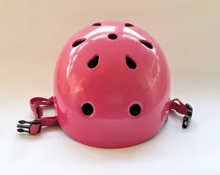 Casco rosa Oxelo para niña