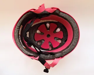 Casco rosa Oxelo para niña