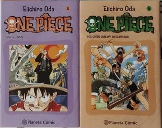 One Piece tomos 4 y 5