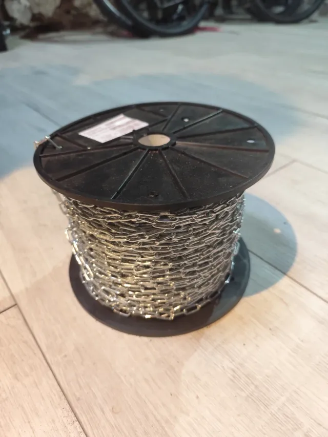 Cadena galvanizada en rollo
