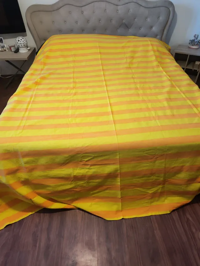 Copriletto matrimoniale a righe