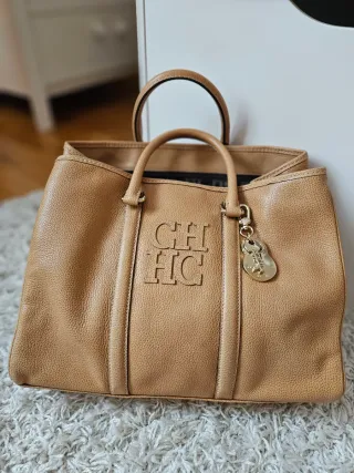 Bolso Piel Carolina Herrera Beige