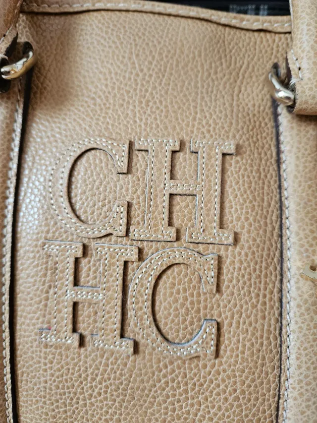 Bolso Piel Carolina Herrera Beige