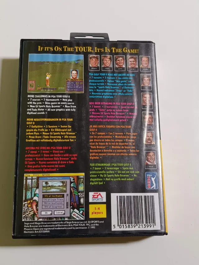 Lote 3 Juegos Mega Drive NHL 95, Hockey, PGA Tour