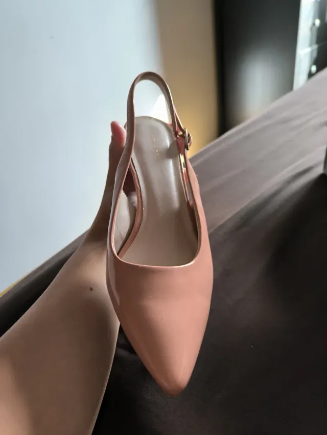 Sandalias Graceland Tacon Bajo Beige/Rosa