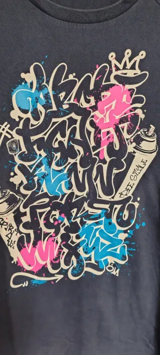 Maglietta Original Marines con stampa graffiti