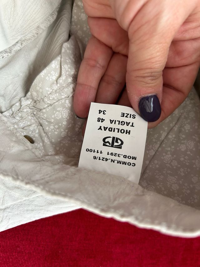 Pantaloni donna Holiday beige fantasia