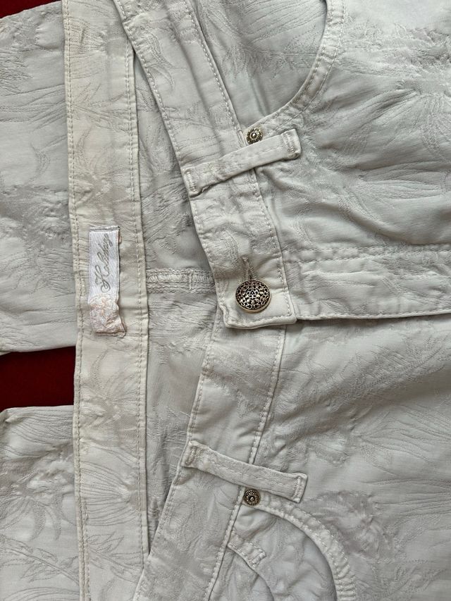 Pantaloni donna Holiday beige fantasia