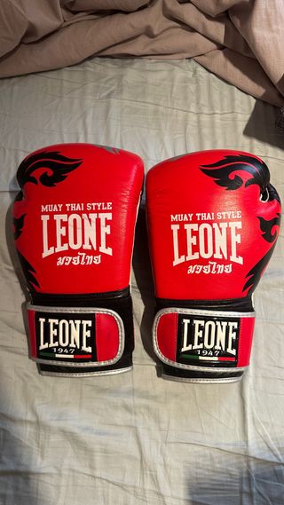 Guantes Muay Thai Leone Rojos