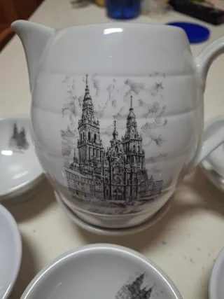 Juego de loza recuerdo queimada