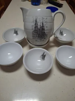 Juego de loza recuerdo queimada