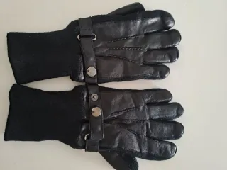 Guantes de hombre de cuero negro