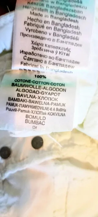 Pantaloni al ginocchio bianchi