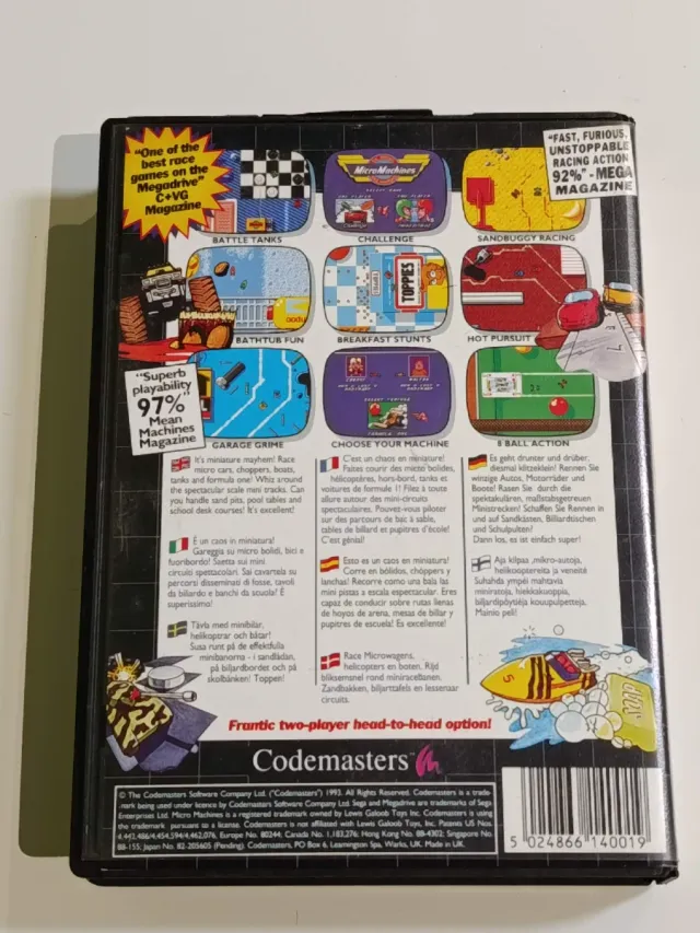 MicroMachines Mega Drive