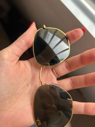 Ray-Ban RB3548N Hexagonal Oro Lentes Verdes