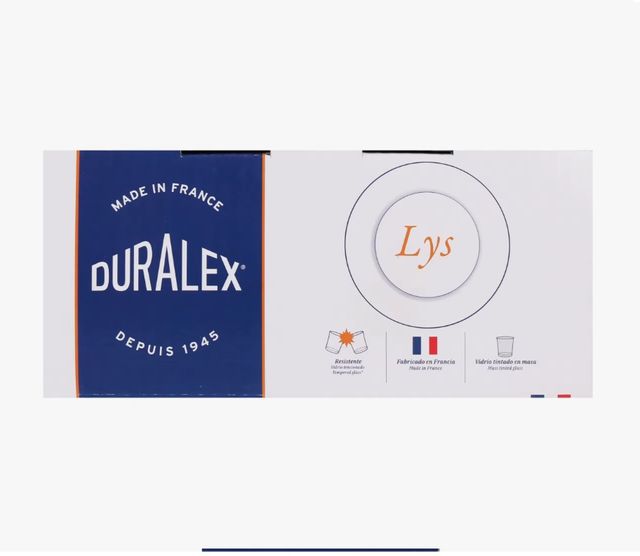 Duralex Vajilla Lys 12 piezas Vidrio Zafiro