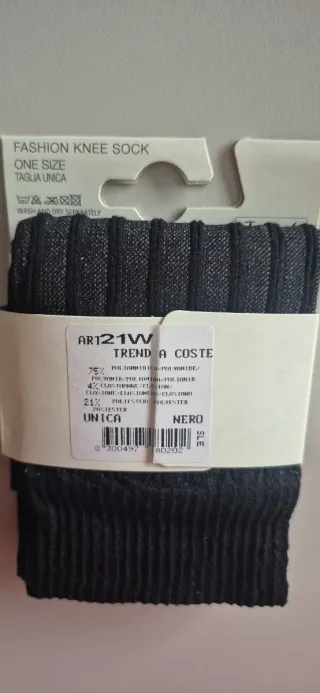 3 paia gambaletto colore nero