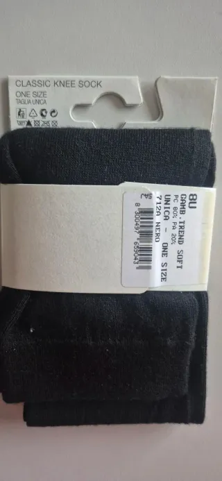 3 paia gambaletto colore nero