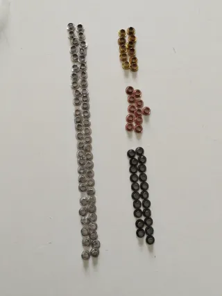 Remaches metálicos varios colores