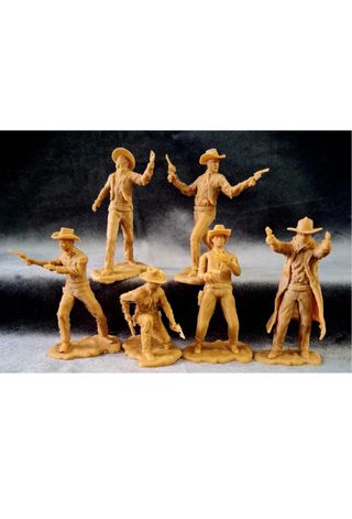 Soldatini Alex-M Cowboys Set N1. 6 Figure.Plastica