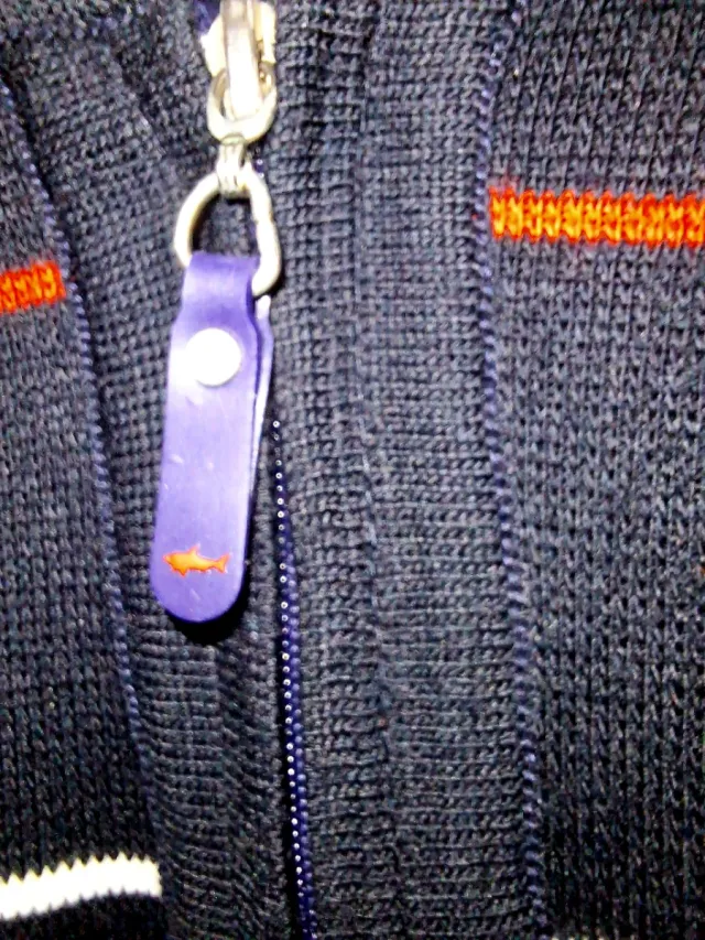 Chaleco Paul & Shark Azul Rayas L