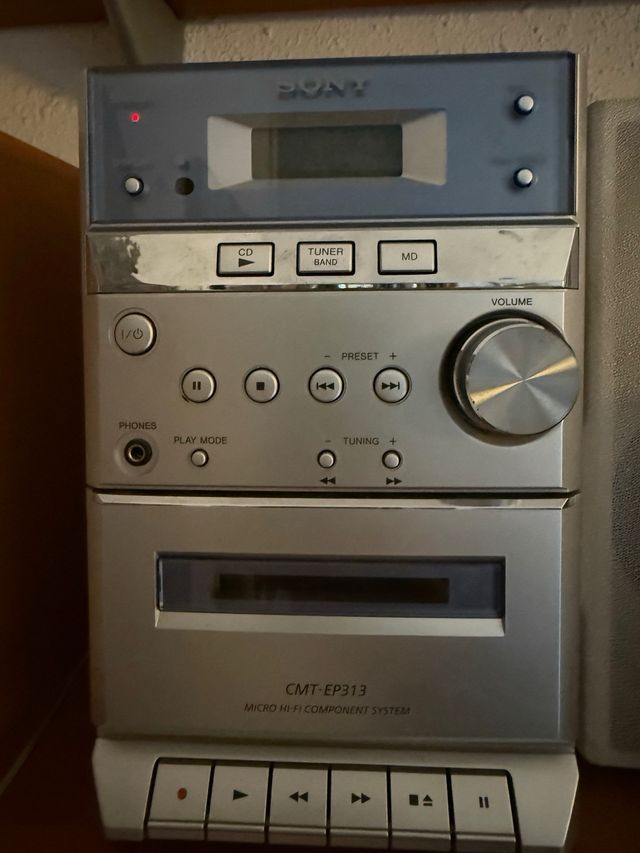 Minicadena Sony CMT-EP313 Plata/Madera