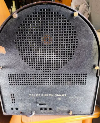 Radio Antigua Decorativa Floral Telefunken