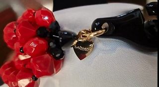 Collana Dolman multistrato rossa e nera