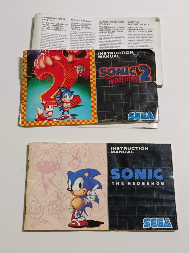 Lote Sonic 1 y 2 Mega Drive