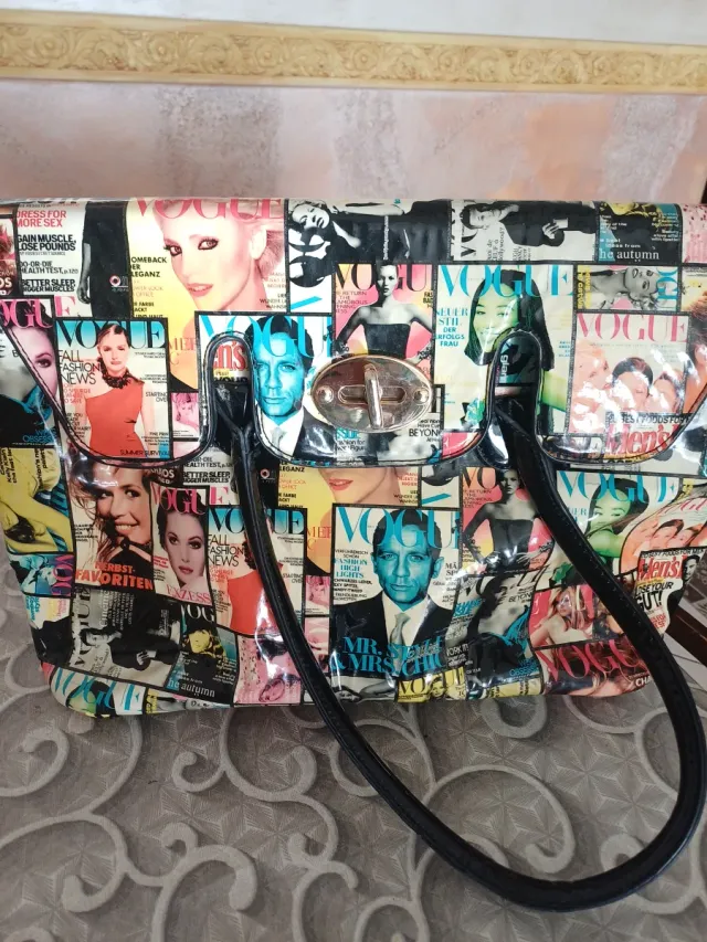 Borsa vintage Vogue multicolor