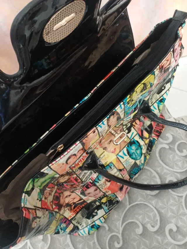 Borsa vintage Vogue multicolor