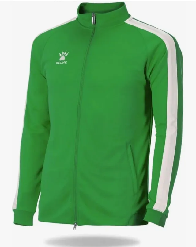 Sudadera Kelme Verde y Blanca