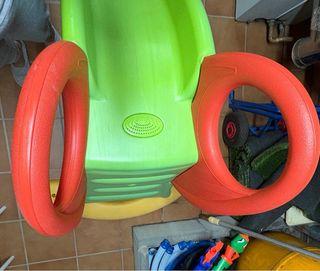 Tobogán Smoby Verde y Naranja