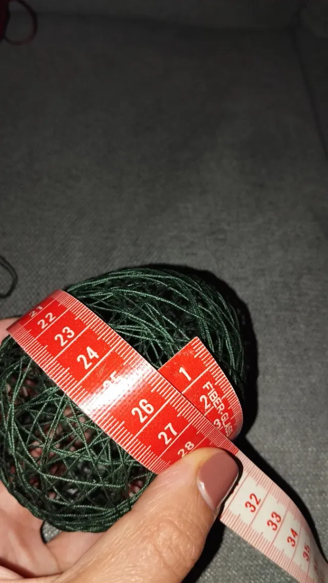 Bolas de Natal em crochê (Verde e Vermelho)