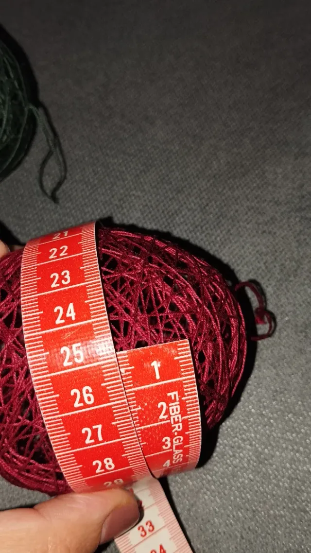 Bolas de Natal em crochê (Verde e Vermelho)