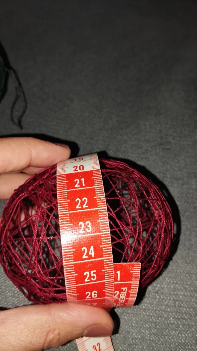 Bolas de Natal em crochê (Verde e Vermelho)