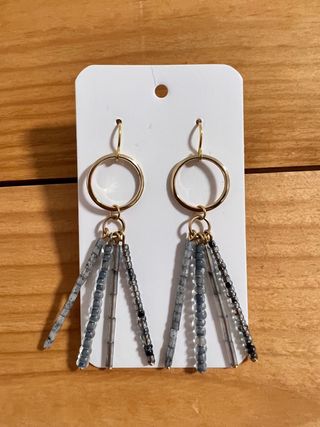 Pendientes Aro Acero Oro Gris