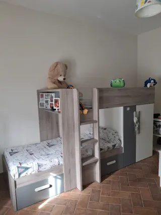 Cama Infantil Litera con Armario