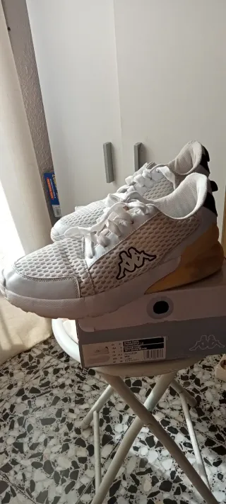 Zapatillas Kappa Unisex Blancas Talla 41