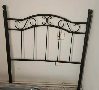 Cabecero de forja negro 97×120