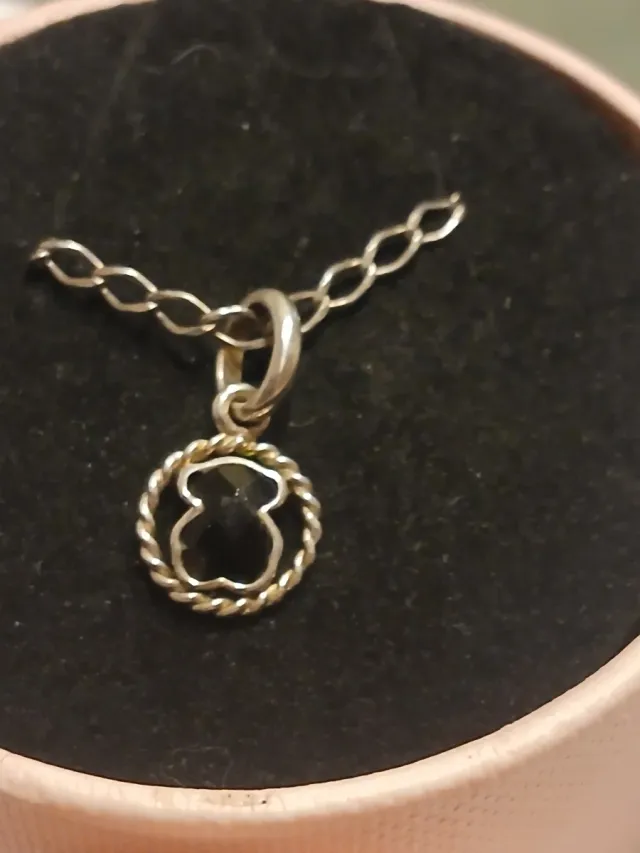 Colgante Oso Tous Negro y Plateado