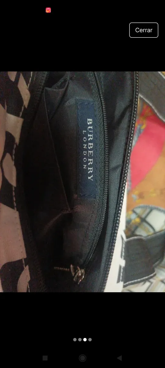 Bolso Burberry Negro y Blanco